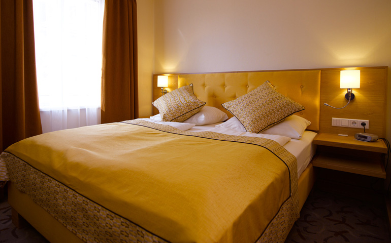 A lot of details in the comfortable rooms of the Hotel Drei Raben